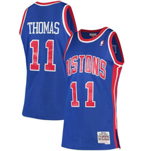 Load image into Gallery viewer, Isiah Thomas #11 Detroit Pistons Blue 1988-89 Hardwood Classics Mens Swingman Jersey