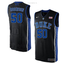 Load image into Gallery viewer, Justin Robinson #50 Duke Blue Devils Stitched Youth College Basketball Jersey