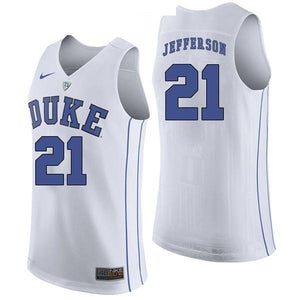 Amile Jefferson #21 Duke Blue Devils Stitched Youth College Basketball Jersey