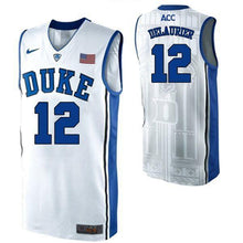 Load image into Gallery viewer, Javin DeLaurier #12 Duke Blue Devils Stitched Womens College Basketball Jersey