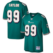 Load image into Gallery viewer, Jason Taylor #99 Miami Dolphins Aqua 2006 Retired Player Replica Jersey