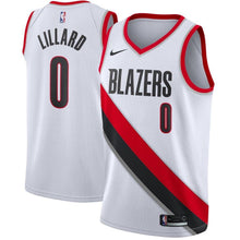 Load image into Gallery viewer, Damian Lillard #0 Portland Trail Blazers Red 2018/19 Mens Swingman Jersey
