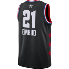 Load image into Gallery viewer, Joel Embiid #21 76ers White/Black 2019 NBA All-Star Game Finished Mens Swingman Jersey