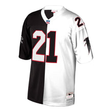 Load image into Gallery viewer, Deion Sanders #21 Atlanta Falcons Black/White Retired 1992 Player Split Replica Jersey