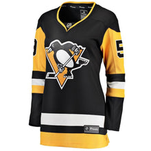 Load image into Gallery viewer, Jake Guentzel #59 Pittsburgh Penguins Women's Black Premier Breakaway Player Jersey