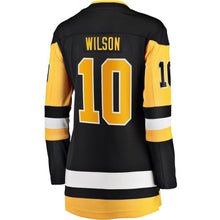 Load image into Gallery viewer, Garrett Wilson #10 Pittsburgh Penguins Women's Black Home Breakaway Player Jersey