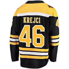 Load image into Gallery viewer, David Krejci #46 Boston Bruins Youth Black Breakaway Player Jersey