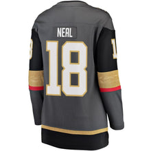 Load image into Gallery viewer, James Neal #18 Vegas Golden Knights Women's Black Home Breakaway Player Jersey