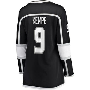 Adrian Kempe #9 Los Angeles Kings Women's Black Breakaway Player Jersey