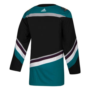 Anaheim Ducks Black/Teal Alternate Authentic Blank Jersey