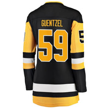 Load image into Gallery viewer, Jake Guentzel #59 Pittsburgh Penguins Women's Black Premier Breakaway Player Jersey