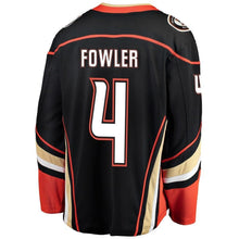 Load image into Gallery viewer, Cam Fowler Anaheim #4 Ducks Youth Black Breakaway Player Jersey