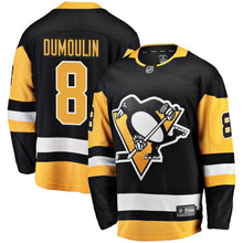 Load image into Gallery viewer, Brian Dumoulin #8 Pittsburgh Penguins Youth Black Breakaway Player Jersey