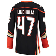 Load image into Gallery viewer, Hampus Lindholm #47 Anaheim Ducks Women's Black Breakaway Jerse
