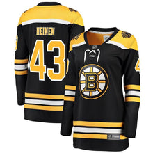 Load image into Gallery viewer, Danton Heinen #43 Boston Bruins Women's Black Breakaway Player Jersey
