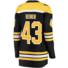 Load image into Gallery viewer, Danton Heinen #43 Boston Bruins Women's Black Breakaway Player Jersey