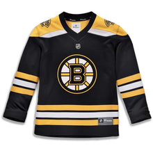 Load image into Gallery viewer, Boston Bruins Youth Black Home Replica Blank Jersey
