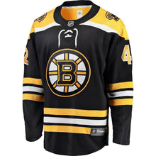 Load image into Gallery viewer, David Backes #42 Boston Bruins Youth Black Breakaway Player Jersey
