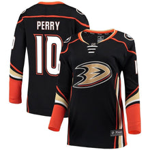 Load image into Gallery viewer, Corey Perry #10 Anaheim Ducks Women's Black Breakaway Jersey