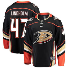 Load image into Gallery viewer, Hampus Lindholm #47 Anaheim Ducks Black Breakaway Player Jersey