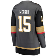 Load image into Gallery viewer, Jon Merrill #15 Vegas Golden Knights Women's Black Breakaway Player Jersey