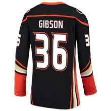 Load image into Gallery viewer, John Gibson #36 Anaheim Ducks Women's Black Breakaway Jersey