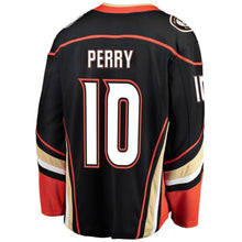 Load image into Gallery viewer, Corey Perry Anaheim #10 Ducks Youth Black Breakaway Player Jersey