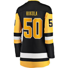 Load image into Gallery viewer, Juuso Riikola #50 Pittsburgh Penguins Women's Black Home Breakaway Player Jersey