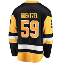 Load image into Gallery viewer, Jake Guentzel #59 Pittsburgh Penguins Youth Black Breakaway Player Jersey