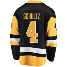 Load image into Gallery viewer, Justin Schultz #4 Pittsburgh Penguins Youth Black Breakaway Player Jersey