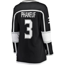 Load image into Gallery viewer, Dion Phaneuf #3 Los Angeles Kings Women's Black Breakaway Player Jersey