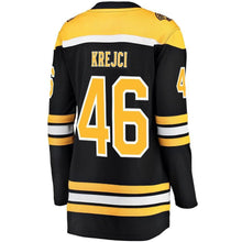 Load image into Gallery viewer, David Krejci #46 Boston Bruins Women's Black Breakaway Player Jersey