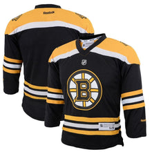 Load image into Gallery viewer, Boston Bruins Youth Black Replica Home Jersey