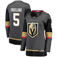 Load image into Gallery viewer, Deryk Engelland #5 Vegas Golden Knights Women's Black Breakaway Player Jersey