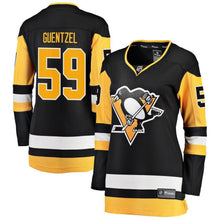 Load image into Gallery viewer, Jake Guentzel #59 Pittsburgh Penguins Women's Black Premier Breakaway Player Jersey
