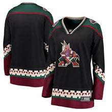 Load image into Gallery viewer, Arizona Coyotes Women's Black Alternate Breakaway Jersey