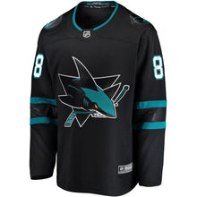 Load image into Gallery viewer, Brent Burns #88 San Jose Sharks Youth Black Alternate Breakaway Player Jersey