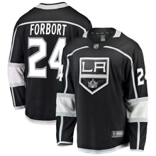 Load image into Gallery viewer, Derek Forbort #24 Los Angeles Kings Youth Black Breakaway Player Jersey