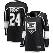 Load image into Gallery viewer, Derek Forbort #24 Los Angeles Kings Women's Black Breakaway Player Jersey