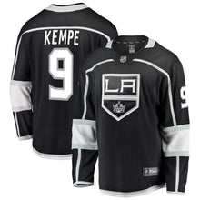 Load image into Gallery viewer, Adrian Kempe #9 Los Angeles Kings Youth Black Breakaway Player Jersey