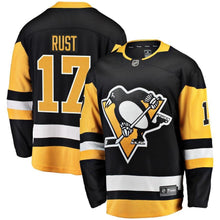 Load image into Gallery viewer, Bryan Rust #17 Pittsburgh Penguins Youth Black Breakaway Player Jersey