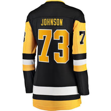 Load image into Gallery viewer, Jack Johnson #73 Pittsburgh Penguins Women's Black Home Breakaway Player Jersey