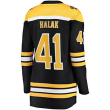 Load image into Gallery viewer, Jaroslav Halak #41 Boston Bruins Women's Black Home Breakaway Player Jersey