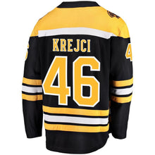 Load image into Gallery viewer, David Krejci #46 Boston Bruins Black Home Breakaway Player Jersey
