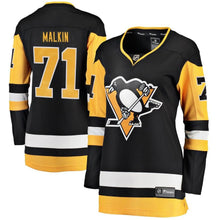 Load image into Gallery viewer, Evgeni Malkin #71 Pittsburgh Penguins Women's Black Home Breakaway Player Jersey
