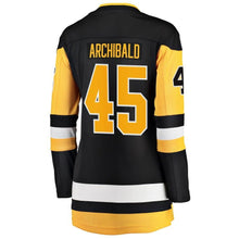 Load image into Gallery viewer, Josh Archibald #45 Pittsburgh Penguins Women's Black Premier Breakaway Player Jersey