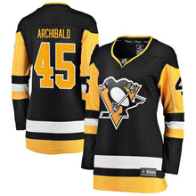Load image into Gallery viewer, Josh Archibald #45 Pittsburgh Penguins Women's Black Premier Breakaway Player Jersey