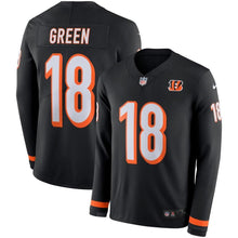 Load image into Gallery viewer, A.J. Green Cincinnati Bengals Black Therma Long Sleeve Jersey