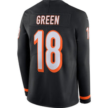 Load image into Gallery viewer, A.J. Green Cincinnati Bengals Black Therma Long Sleeve Jersey