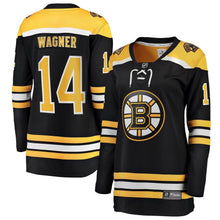 Load image into Gallery viewer, Chris Wagner #14 Boston Bruins Women's Black Home Breakaway Player Jersey